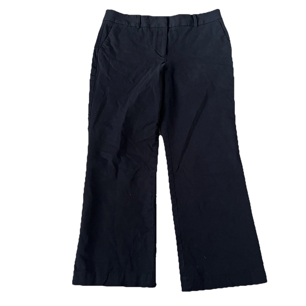 Talbots Newport Pants Women's Size‎ 12 Black Dress Career Business Wide Leg